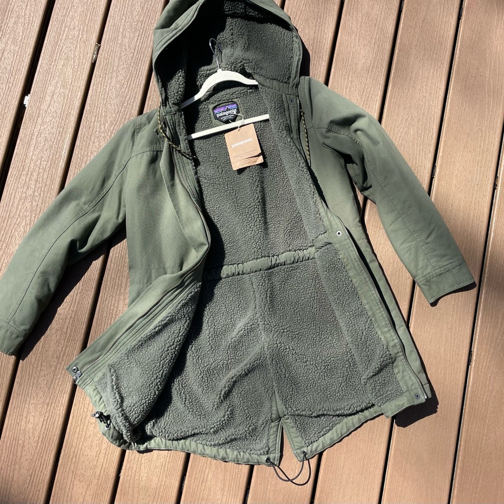 NWT Patagonia Insulated Prairie Dawn parka teddy fleece lined